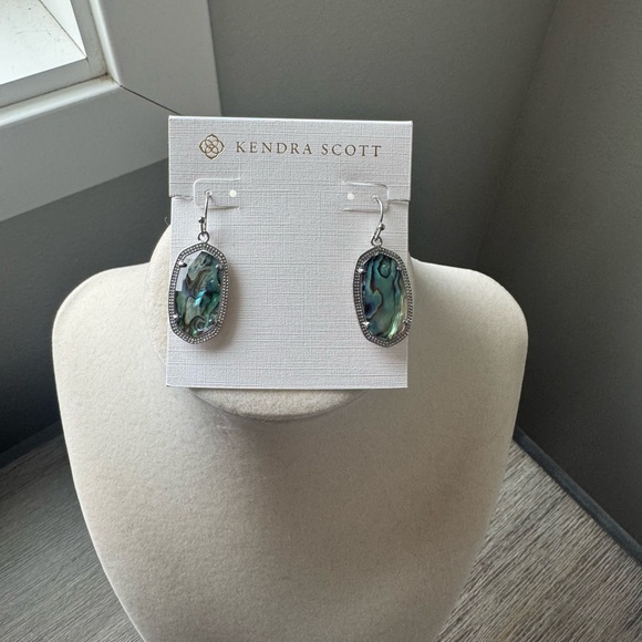 Kendra Scott Jewelry - Kendra Scott Elle Abalone and Silver Earrings with Dust Bag
